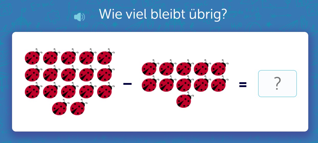 Große Mengen subtrahieren