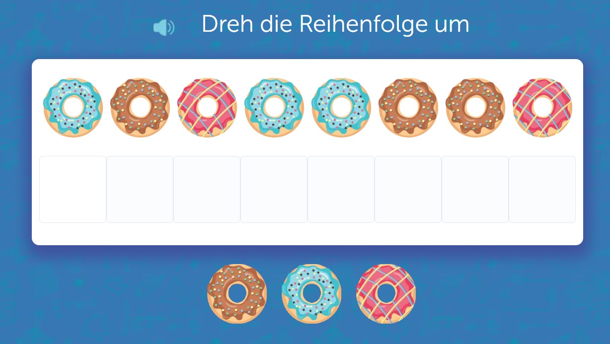 Farbenmuster mit Donuts umkehren