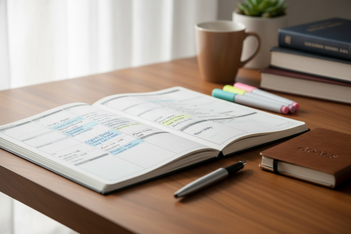 Abb. Ein ruhiger Zeitplan hilft, wenn die Oberstufe näher rückt.