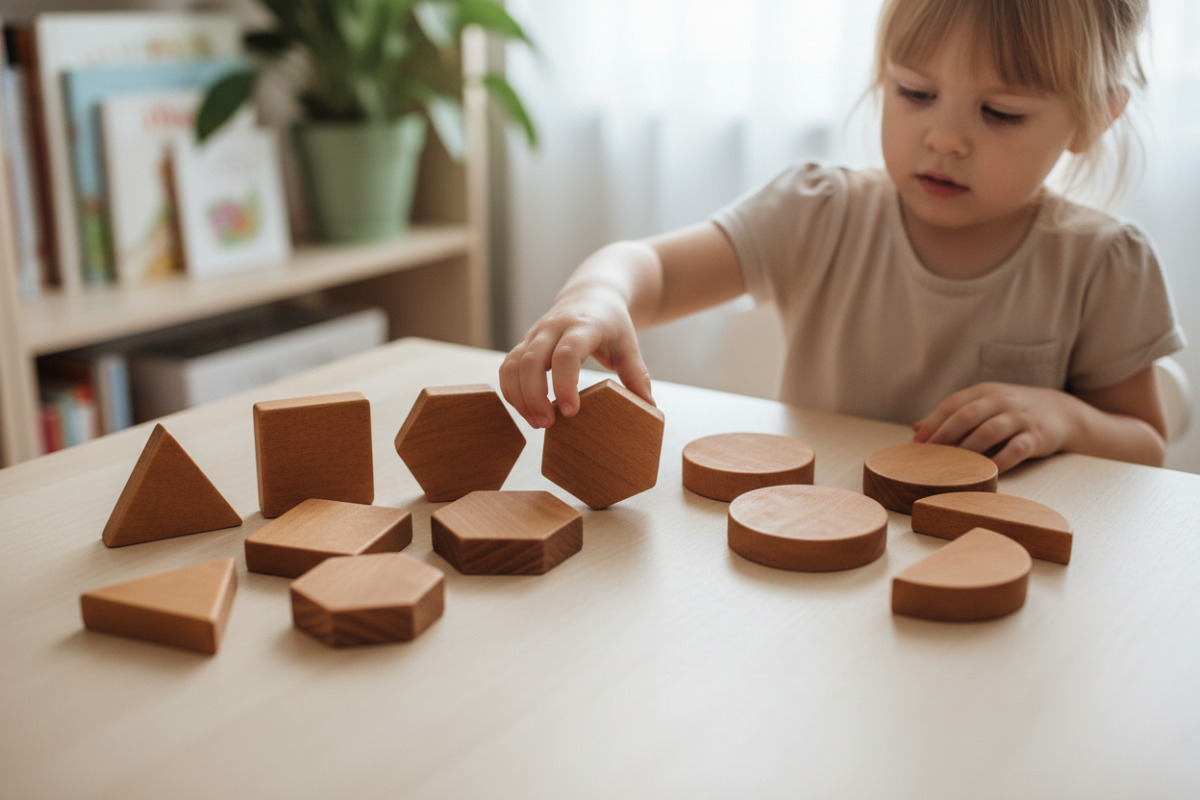 Abb. Sortieren nach Eigenschaften (Ecken/Seiten) stärkt das Verständnis.