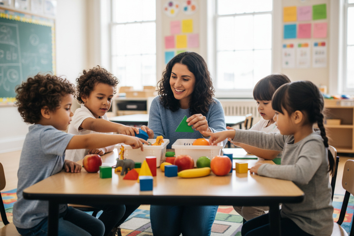 Abb. In Klasse geht es um Erkennen, Sortieren und Benennen.