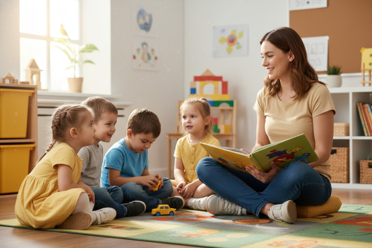 Abb. Zuhören will in der Vorschule erst langsam wachsen.