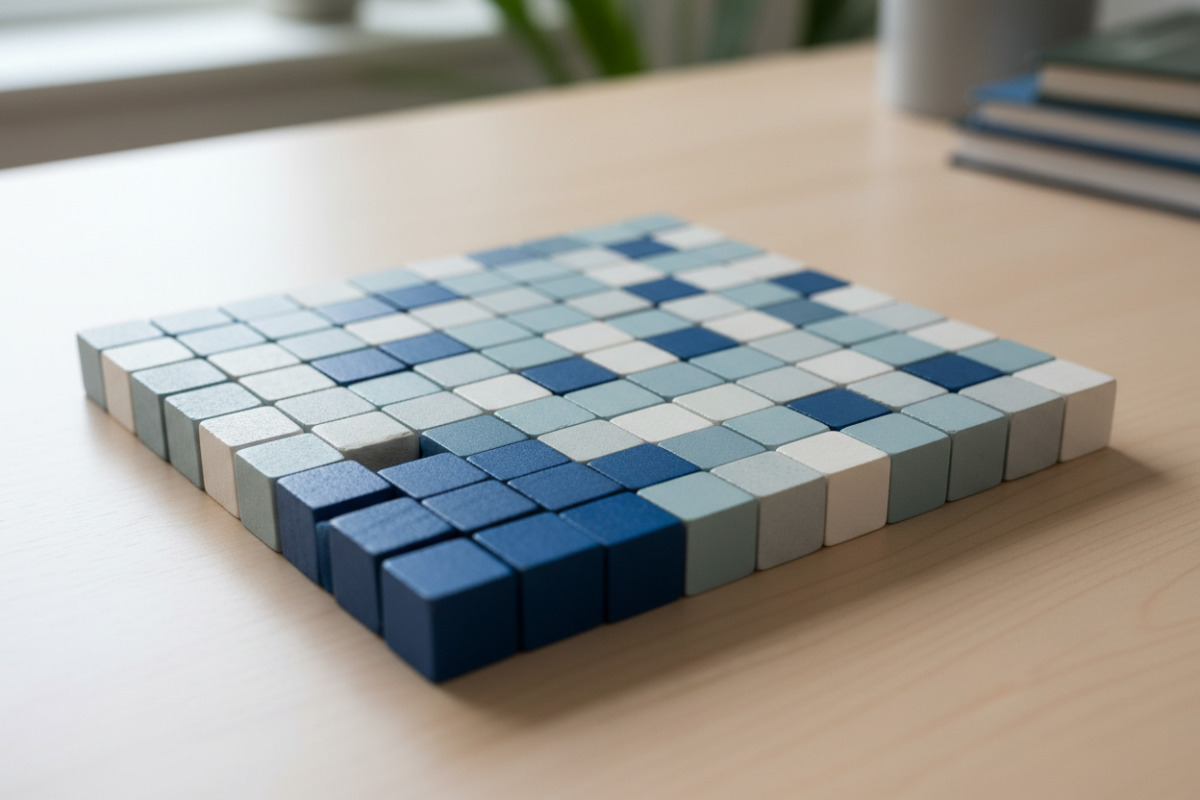 Abb. Ein Hunderterfeld hilft, Prozent als Teil von hundert zu sehen.