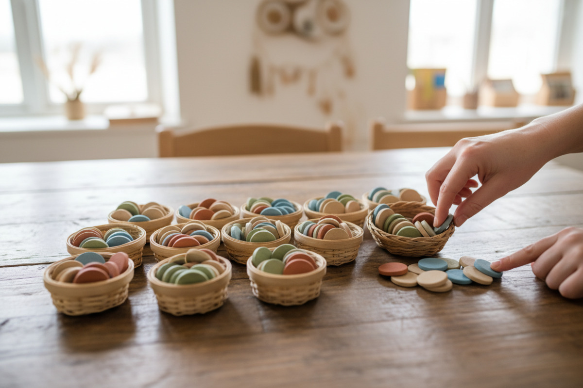 Abb. In Gruppen sortieren macht das Hundertstel als Idee greifbar.