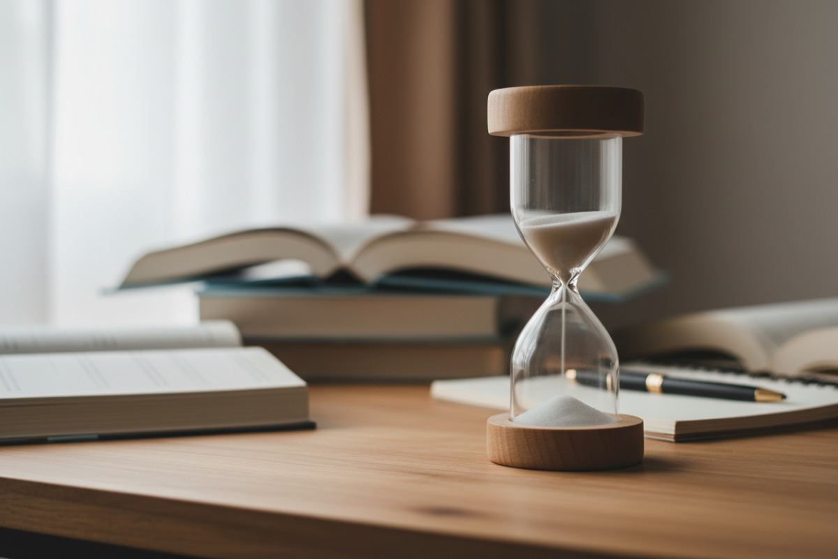 Abb. Ein Timer macht Lernzeit überschaubar und fair.