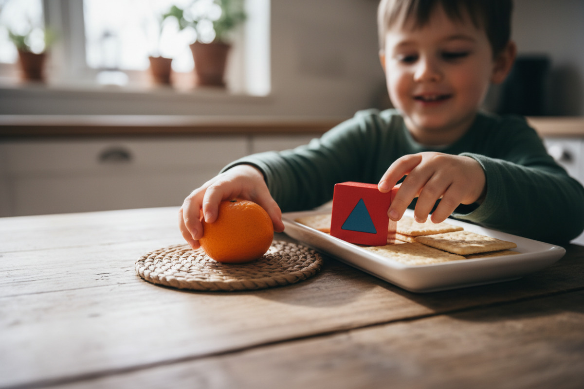 Abb. Formen entdecken klappt am besten spielerisch und im Alltag.