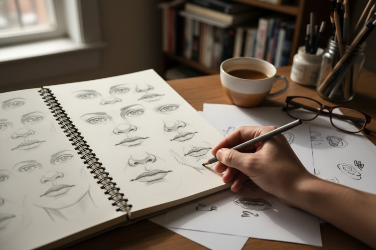 Abb. Zeichnen hilft Merkmale werden sichtbar und bleiben besser hängen.