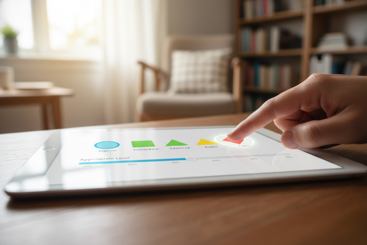 Abb. Auswahl ermöglicht Üben auf dem passenden Niveau.