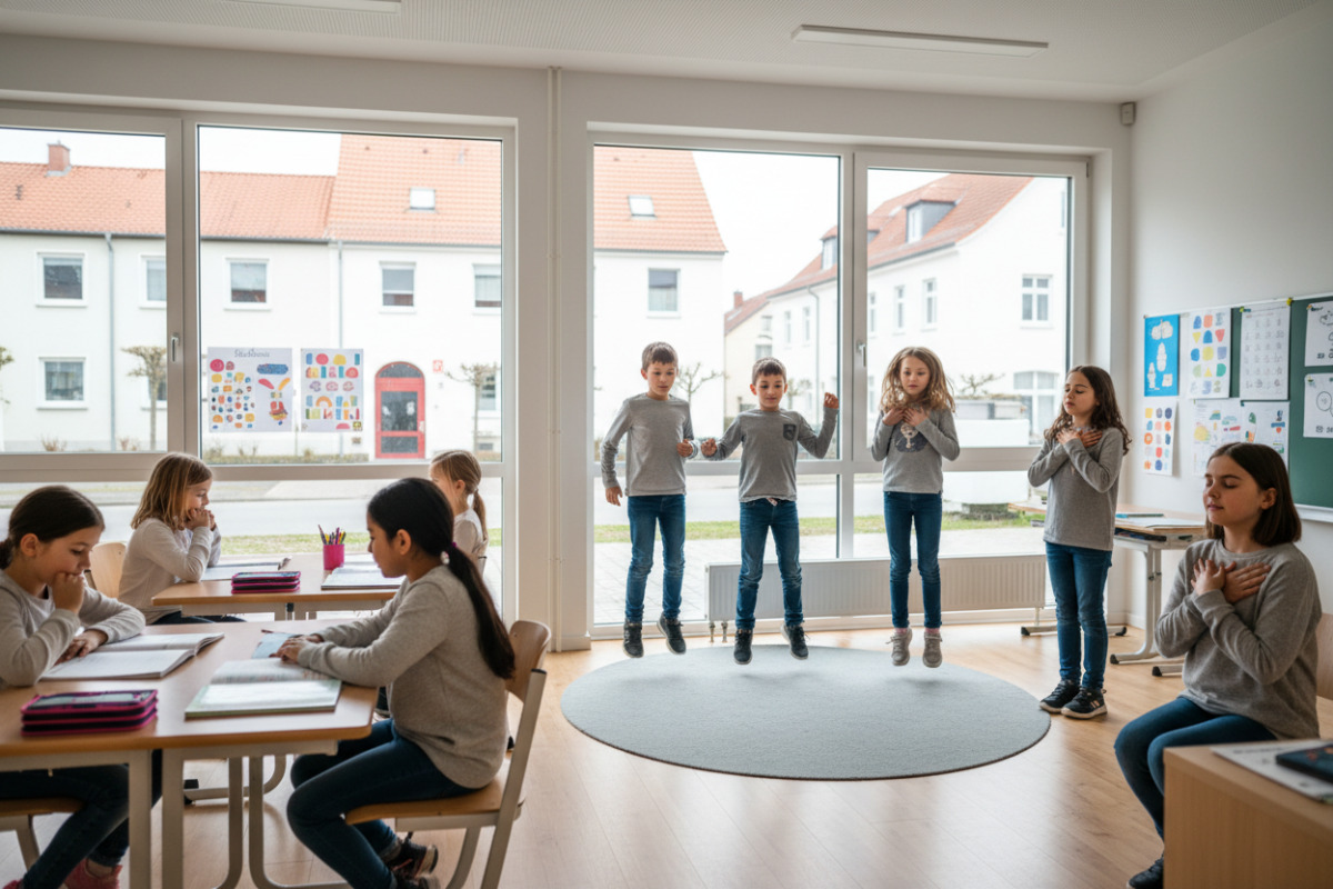 Abb. Ein bewusster Wechsel aus Ruhe, Bewegung und kurzer Aktivierung hält die Konzentration stabiler.