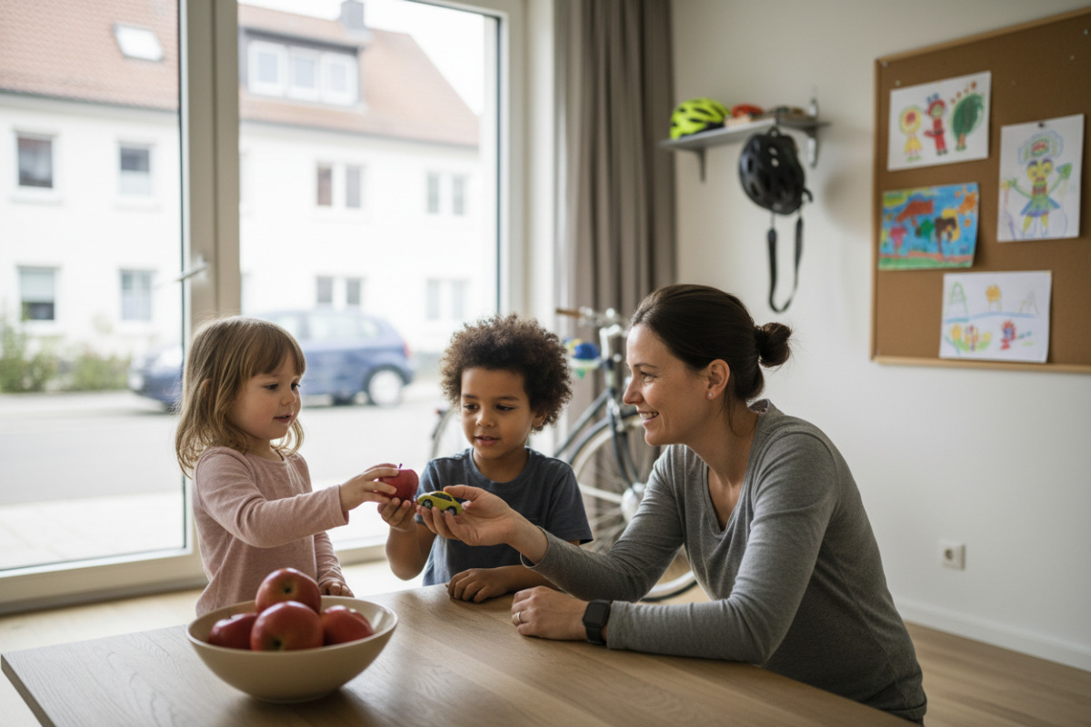 Abb. Formenlernen klappt oft besonders gut, wenn Kinder Gegenstände im Alltag zuordnen.