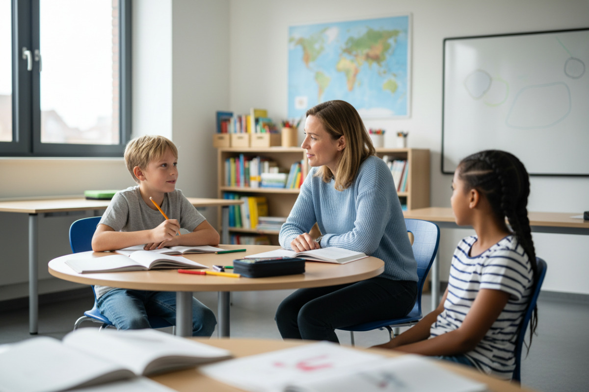Abb. Ein ruhiges Gespräch hilft mehr als Korrigieren unter Zeitdruck.