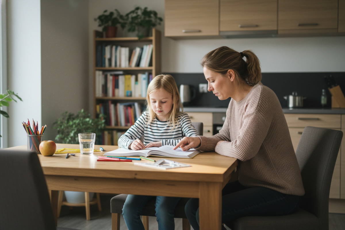 Abb. Kleine, ruhige Lernmomente im Alltag helfen oft mehr als langer Druck.