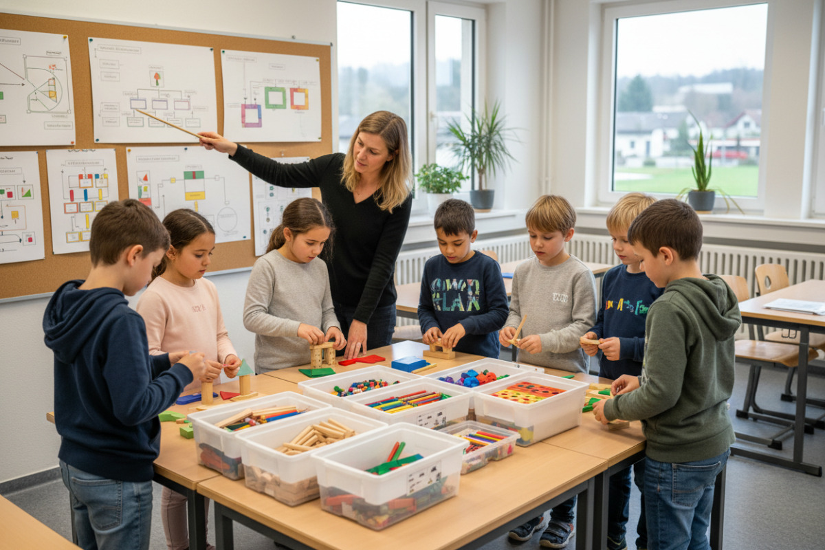 Abb. Struktur und übersichtliche Materialien helfen Kindern, bei Sache zu bleiben.