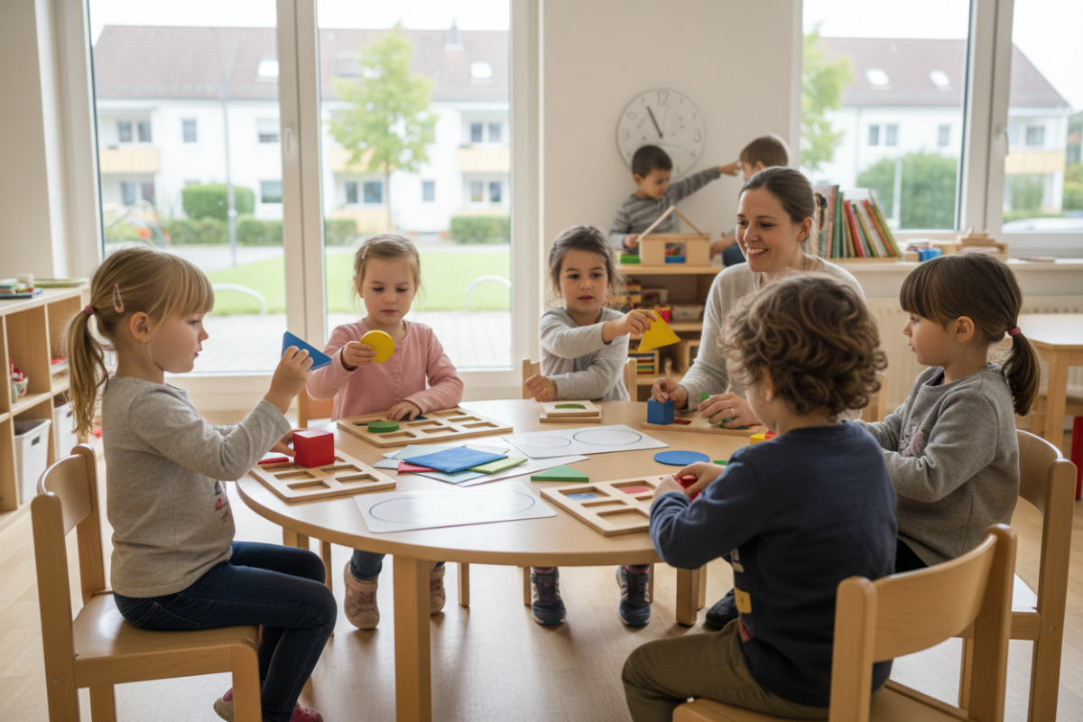 Kinder lernen geometrische Formen besonders gut, wenn sie sie sehen, anfassen, sortieren und im Alltag wiederfinden.