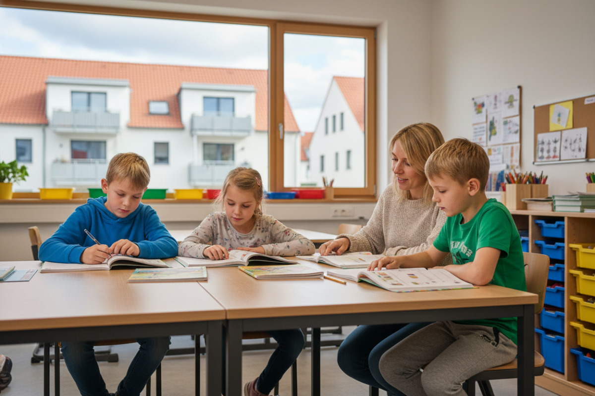 Abb. verlässliche Lernzeit gibt Kindern in der . Klasse Sicherheit.