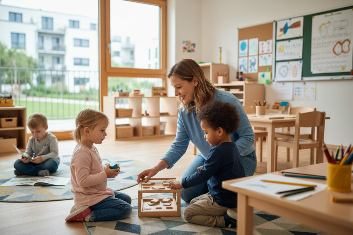 Abb. Kinder brauchen in dieser Phase klare Abläufe und zugewandte Begleitung.
