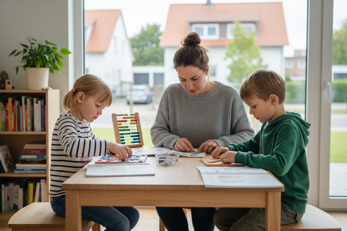 Abb. ruhige Lernsituation hilft Kindern, sich auf kleine Aufgaben einzulassen.