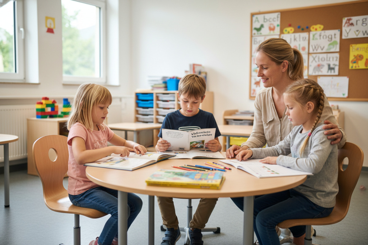 Abb. Kurze Lesezeiten sind in der ersten Klasse oft wirksamer als lange Übungen.