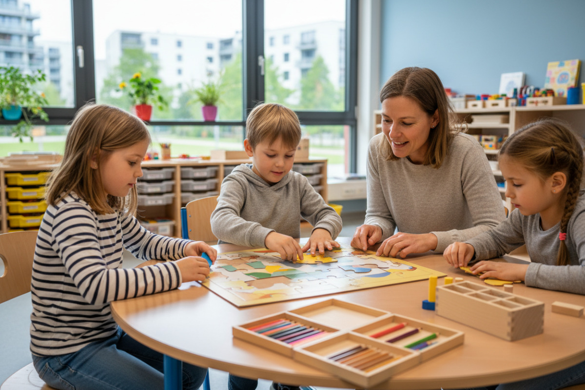 Abb. Kleine, ruhige Alltagssituationen helfen Kindern, ihre Aufmerksamkeit Schritt für Schritt aufzubauen.