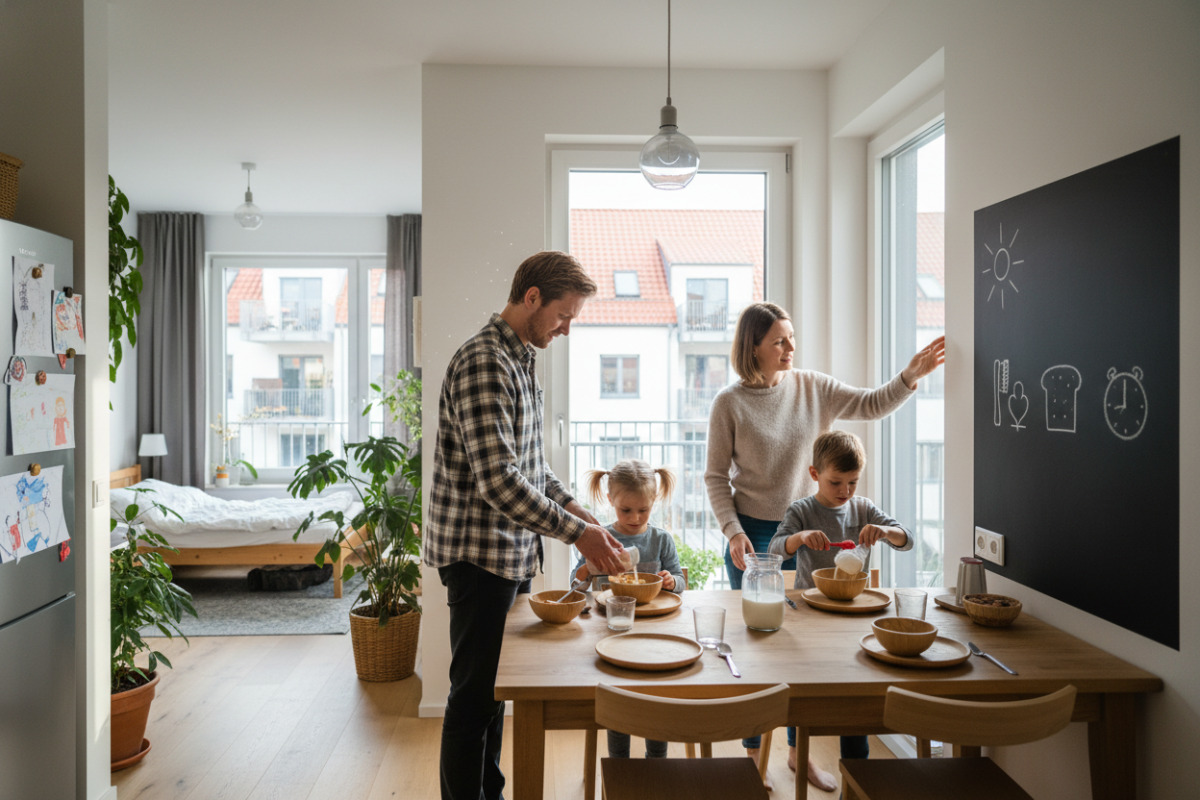 Abb. Wiederkehrende Abläufe am Morgen geben Sicherheit und erleichtern das Mitmachen.