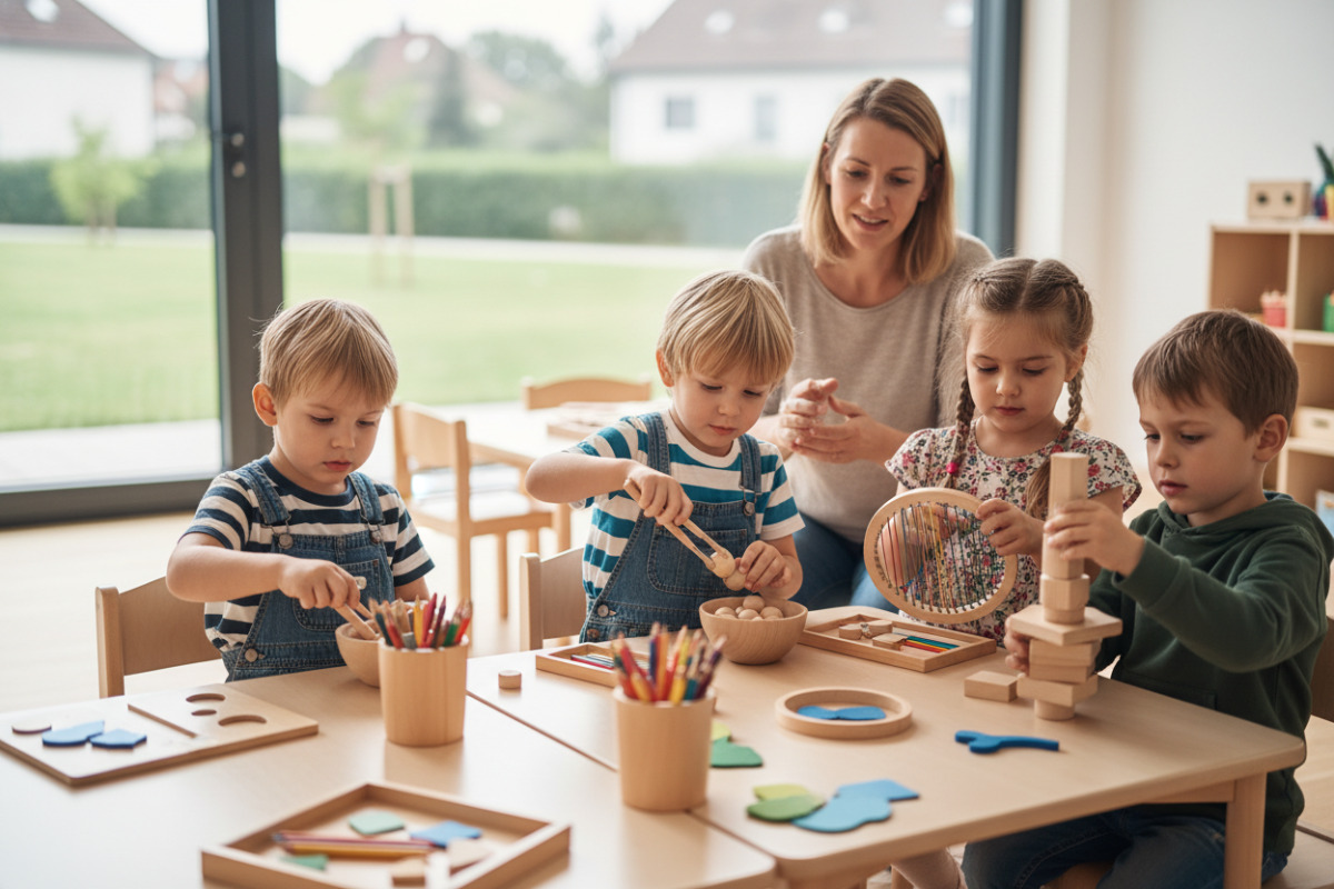 Alltagsspiele, ruhige Handarbeiten und klare Abläufe zeigen, wie Konzentration im Vorschulalter spielerisch wachsen