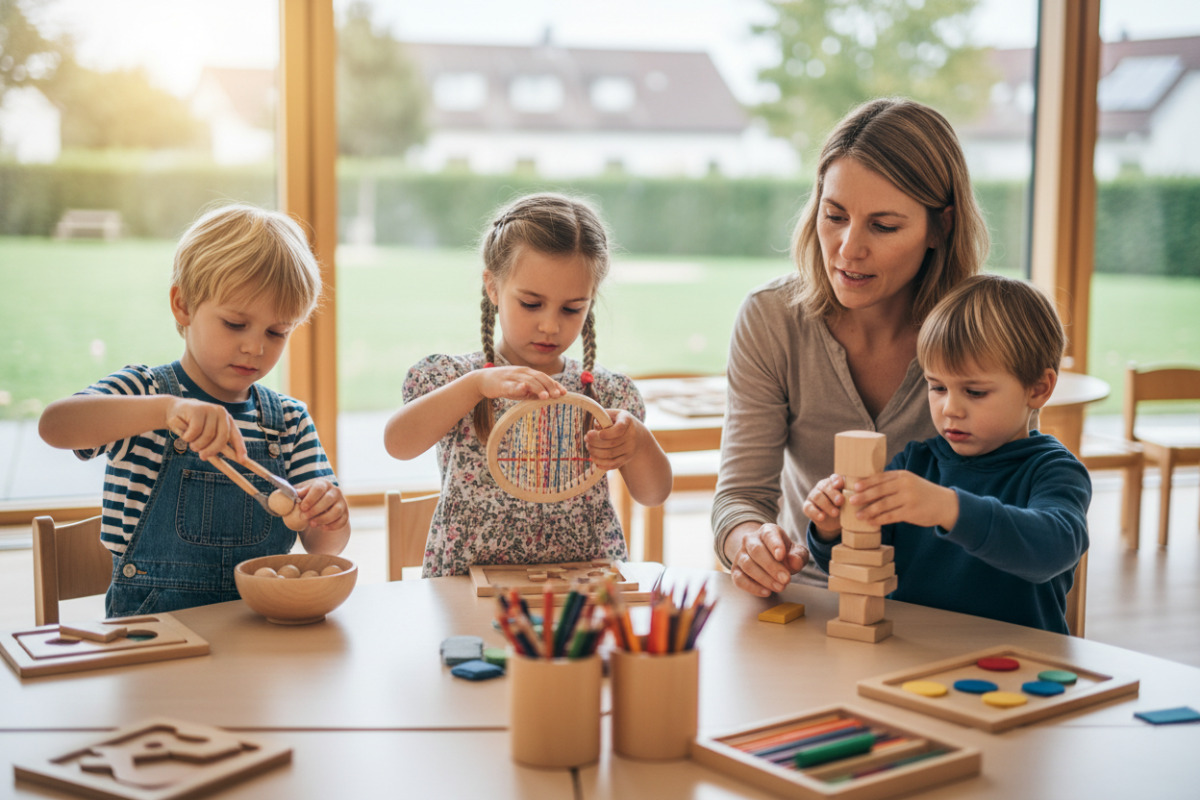 Alltagsspiele, ruhige Handarbeiten und klare Abläufe zeigen, wie Konzentration im Vorschulalter spielerisch wachsen