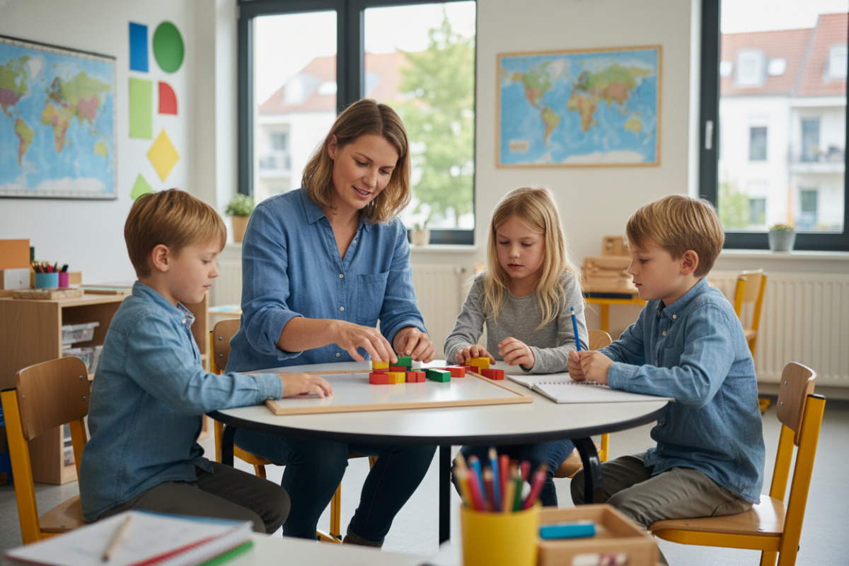 Abb. Ruhige, klare Sprache hilft Kindern, sich zu orientieren und bei Sache zu bleiben.