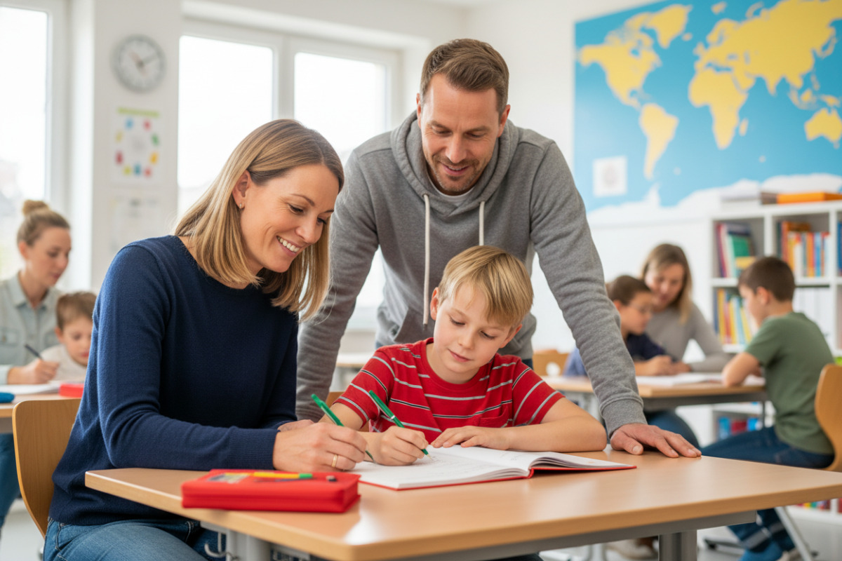 Abb. Freundliche Begleitung stärkt Sicherheit und macht das Üben leichter.