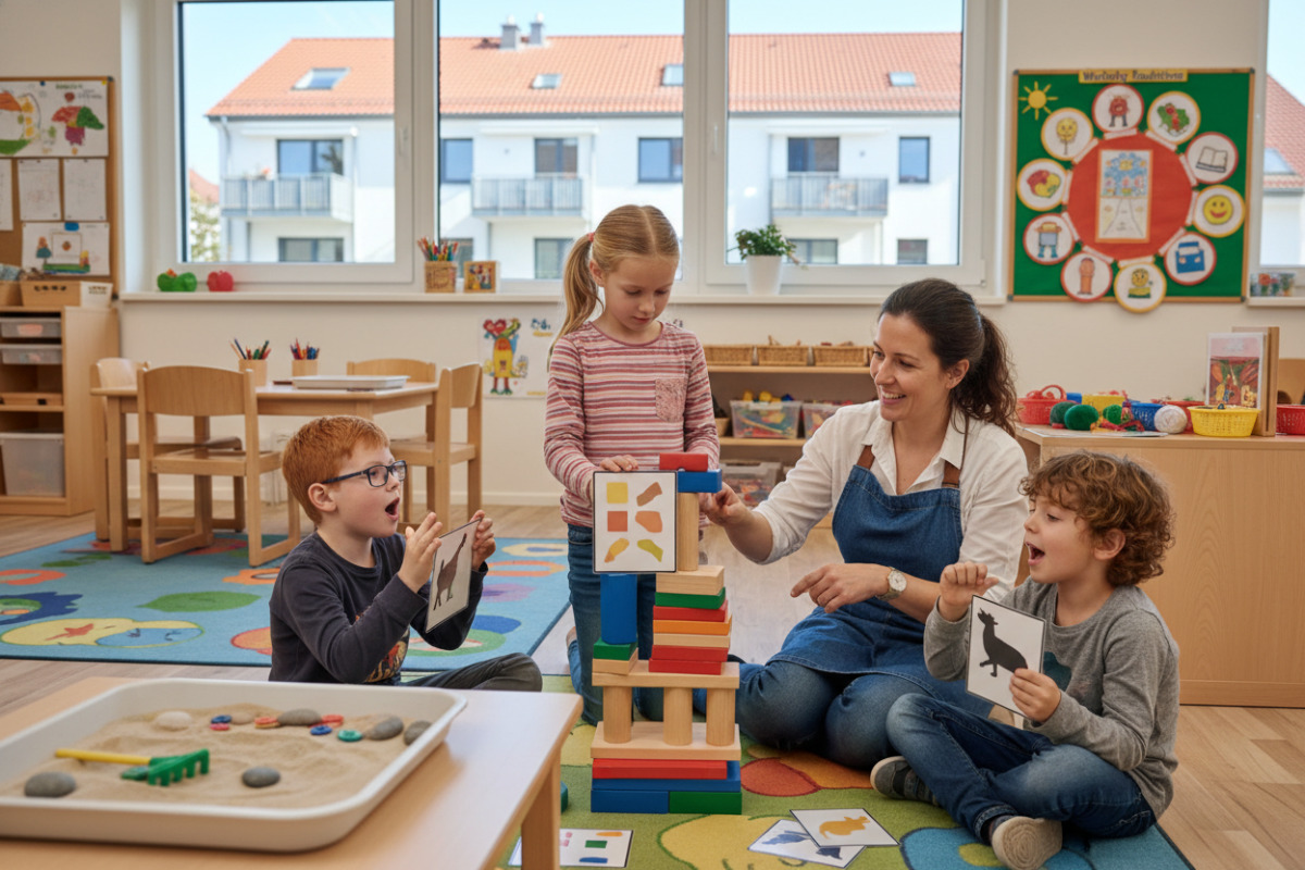 Spielerische Übungen, klare Rituale und alltagsnahe Materialien helfen Kindern in der .