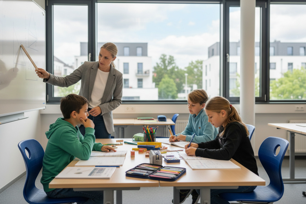 Abb. Gute Matheförderung verbindet Verstehen, Rechnen und genaue Aufmerksamkeit.