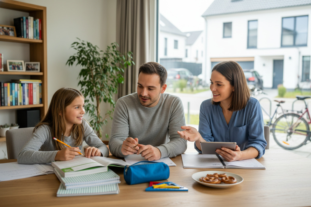 Abb. Klare Absprachen zwischen Schule und Elternhaus machen das Üben leichter.