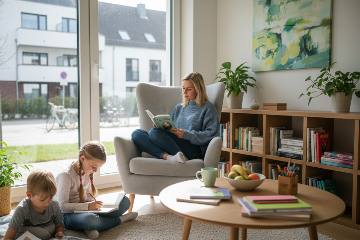 Abb. entspannte Leseatmosphäre unterstützt Motivation besser als ständiger Leistungsdruck.
