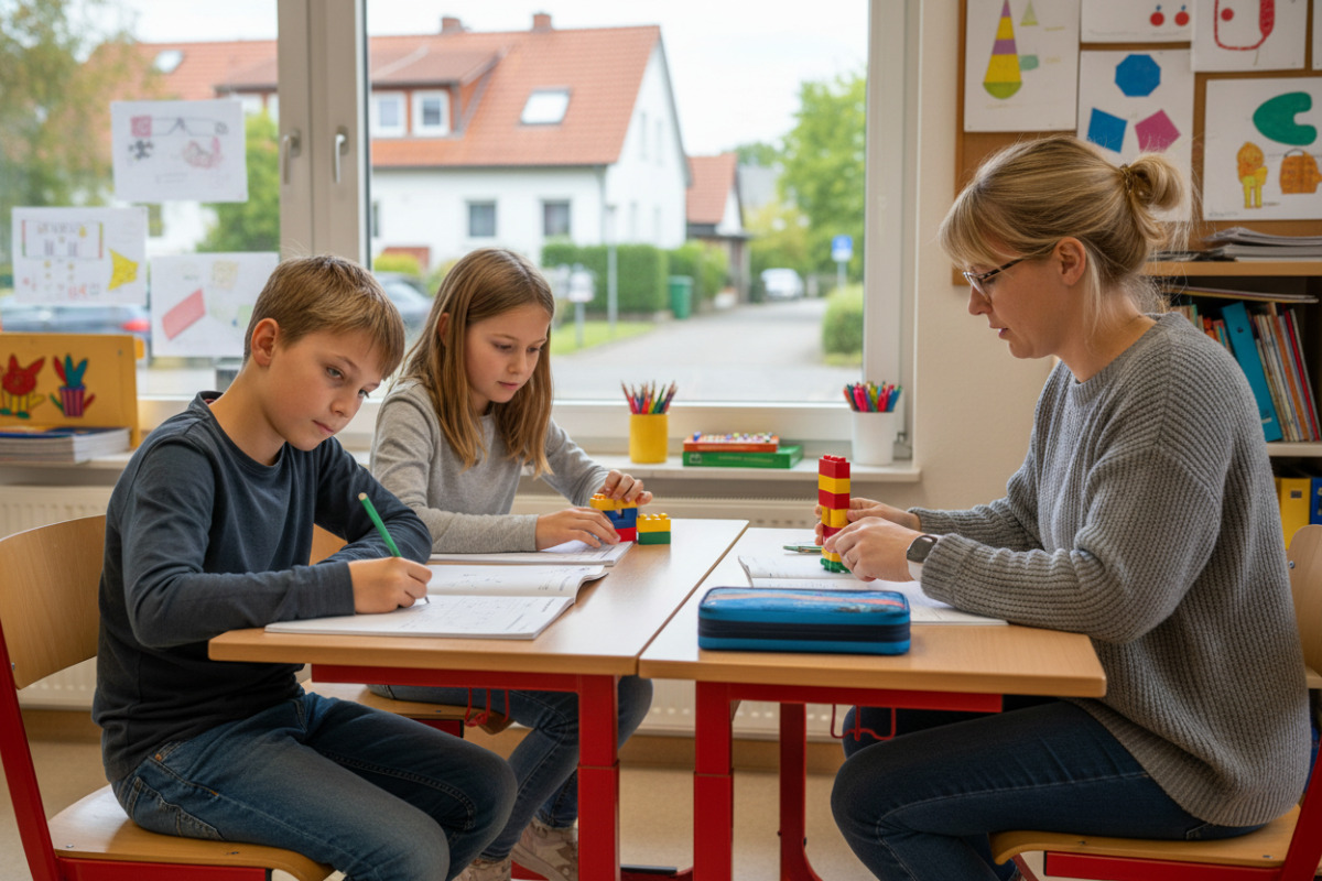 Ruhige Lernmomente, kleine Übungsschritte und verlässliche Begleitung helfen Kindern in der .