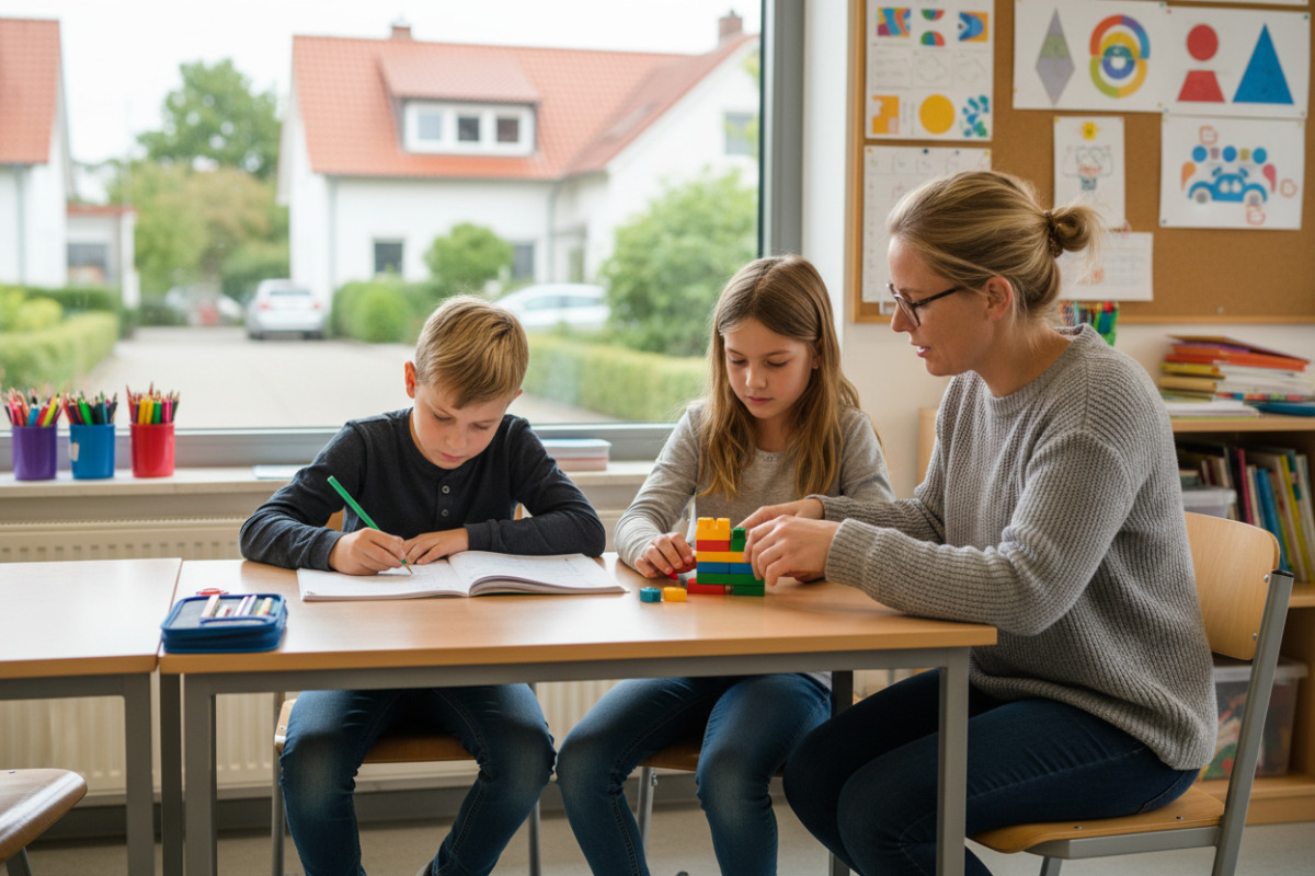 Ruhige Lernmomente, kleine Übungsschritte und verlässliche Begleitung helfen Kindern in der .