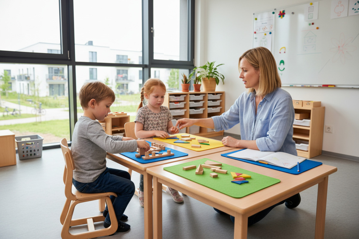 Abb. Klare Übergänge helfen Kindern, schneller in die Arbeitsphase zu finden.