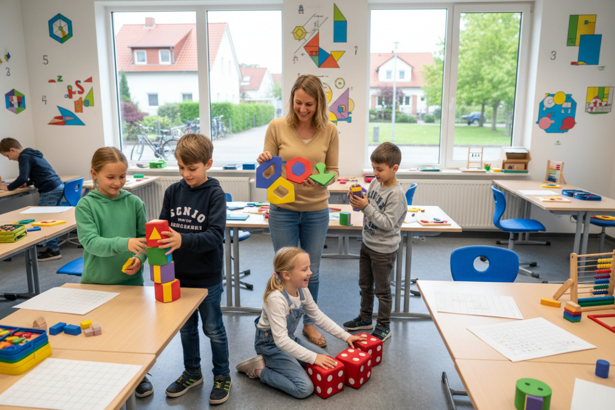 Abb. Spielerische Übungen schaffen Motivation und nehmen Mathe den Stress.