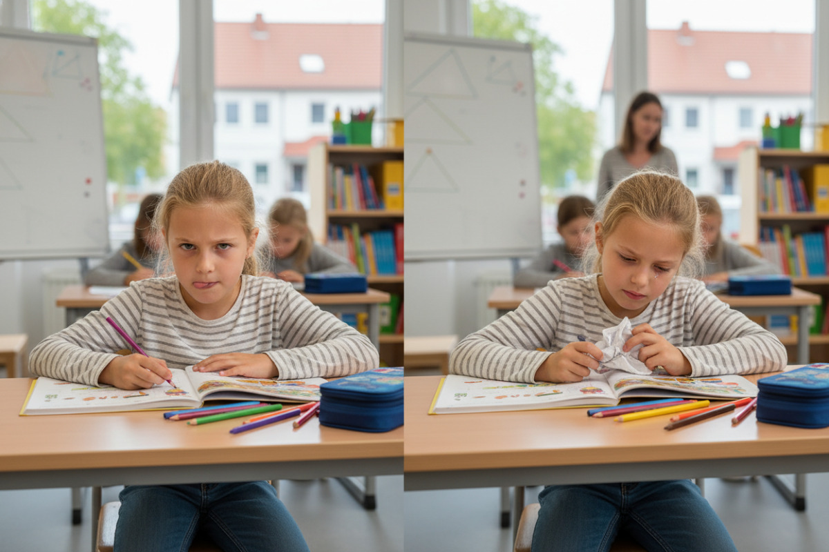 Abb. Konzentration und Gefühle wechseln im Grundschulalter oft spürbar.