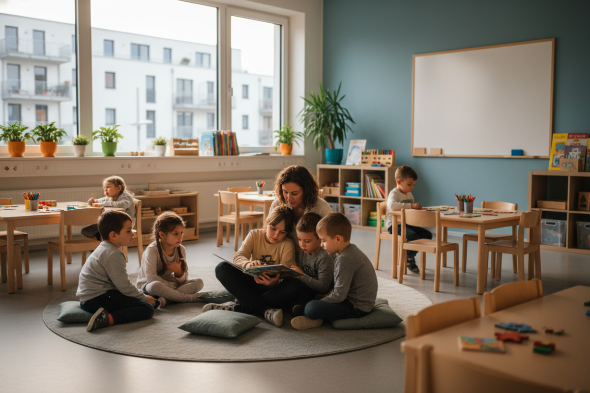 Abb. Ein sanfter Lernstart hilft Kindern, zur Ruhe zu kommen.