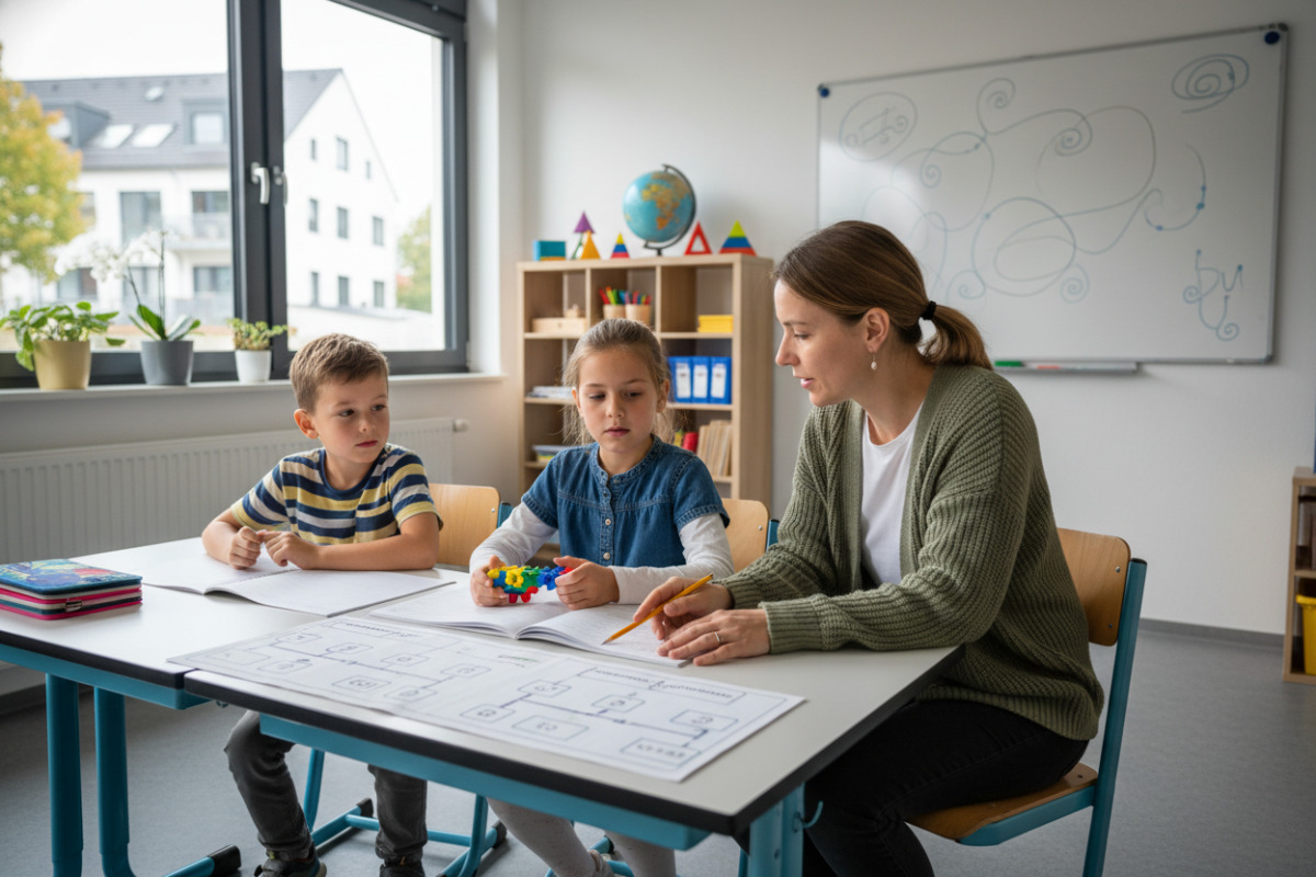 Abb. Rechenfragen wirken oft schwerer, wenn Schritte in Satz stecken.