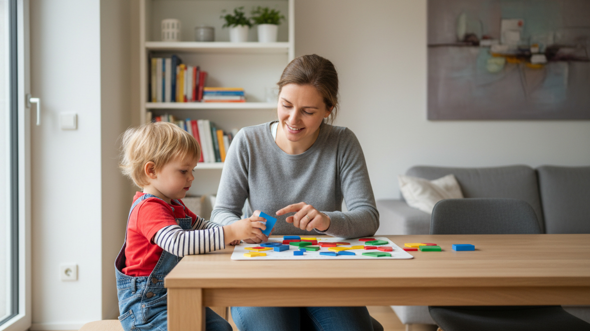 Geometrische Formen lernen mit Motivation und Routine