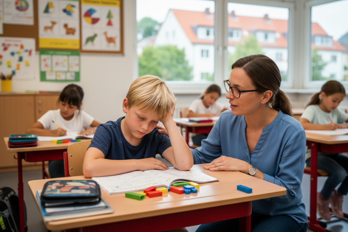 Abb. Unruhe beim Rechnen ist oft ein Zeichen von Überforderung oder Müdigkeit, nicht von mangelndem Willen.