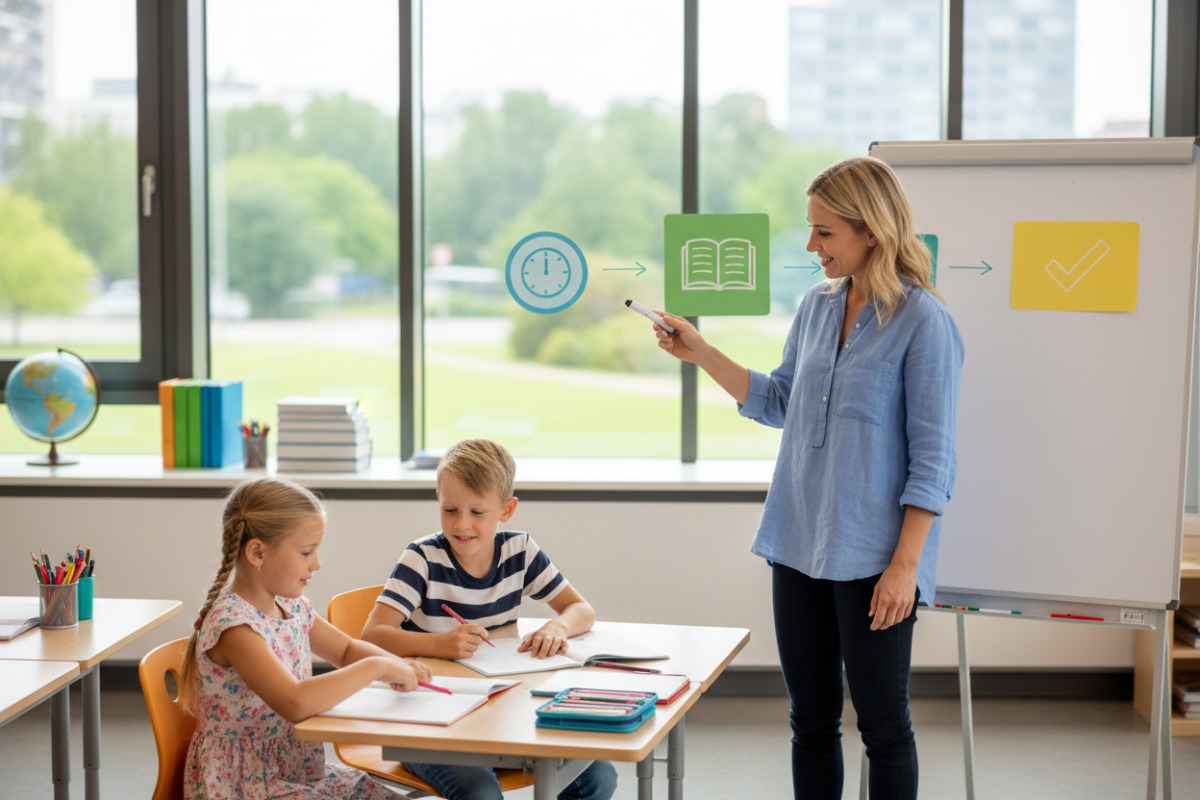 Abb. gute Lernroutine besteht aus kurzen, klaren Schritten.