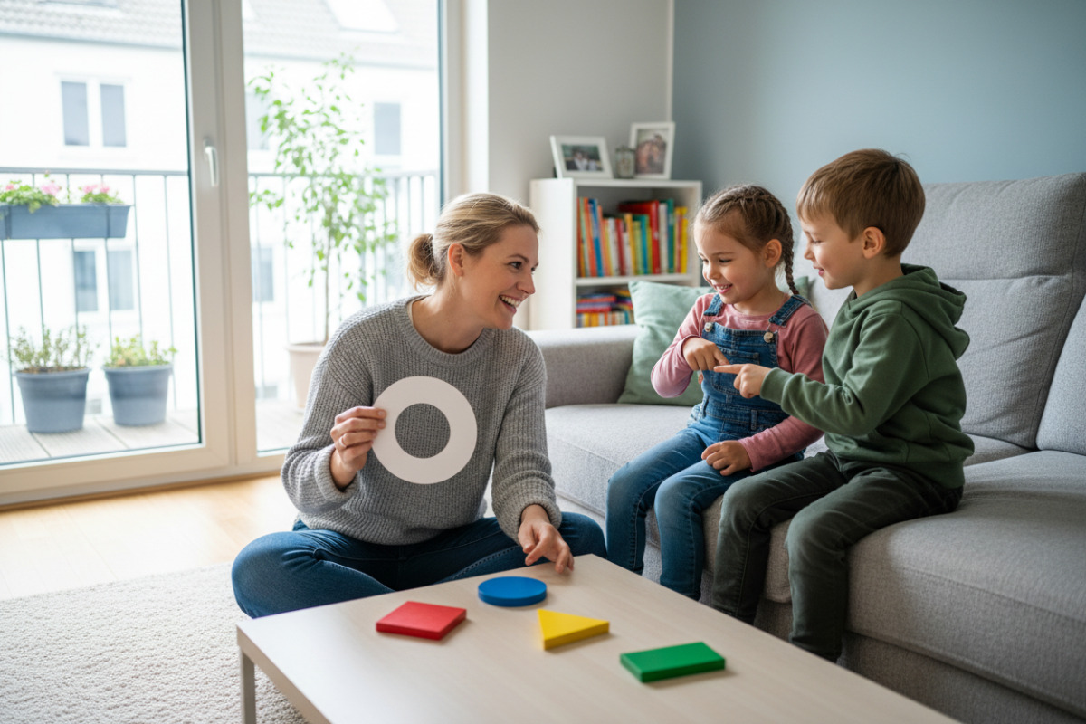 Abb. Ein einfacher Vergleich hilft Kindern, Formen sicher zu unterscheiden.