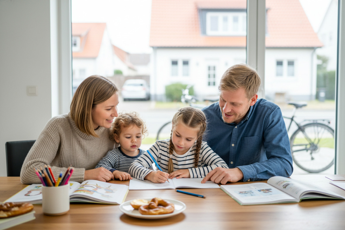 Abb. Gemeinsam lernen entlastet und schafft Vertrauen in kleine Fortschritte.