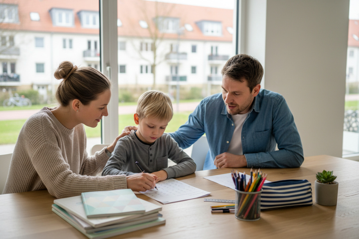 Abb. Ein klarer Start macht Hausaufgaben für Kinder überschaubarer.