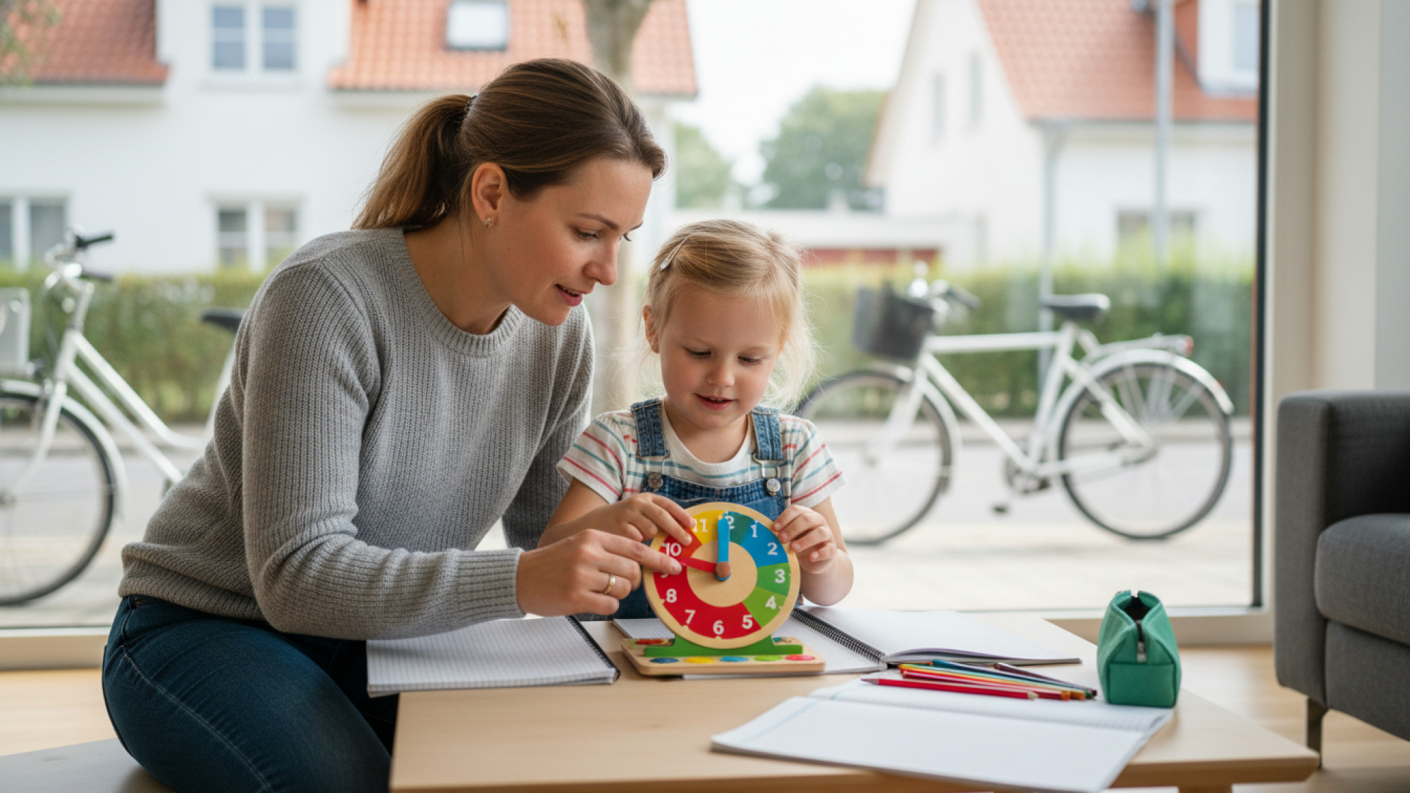 Analoge Uhr lernen mit Kindern ganz ohne Druck