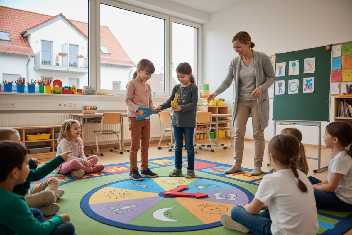 Abb. Spielerische Übungen machen Uhrzeiten lebendig und alltagsnah.