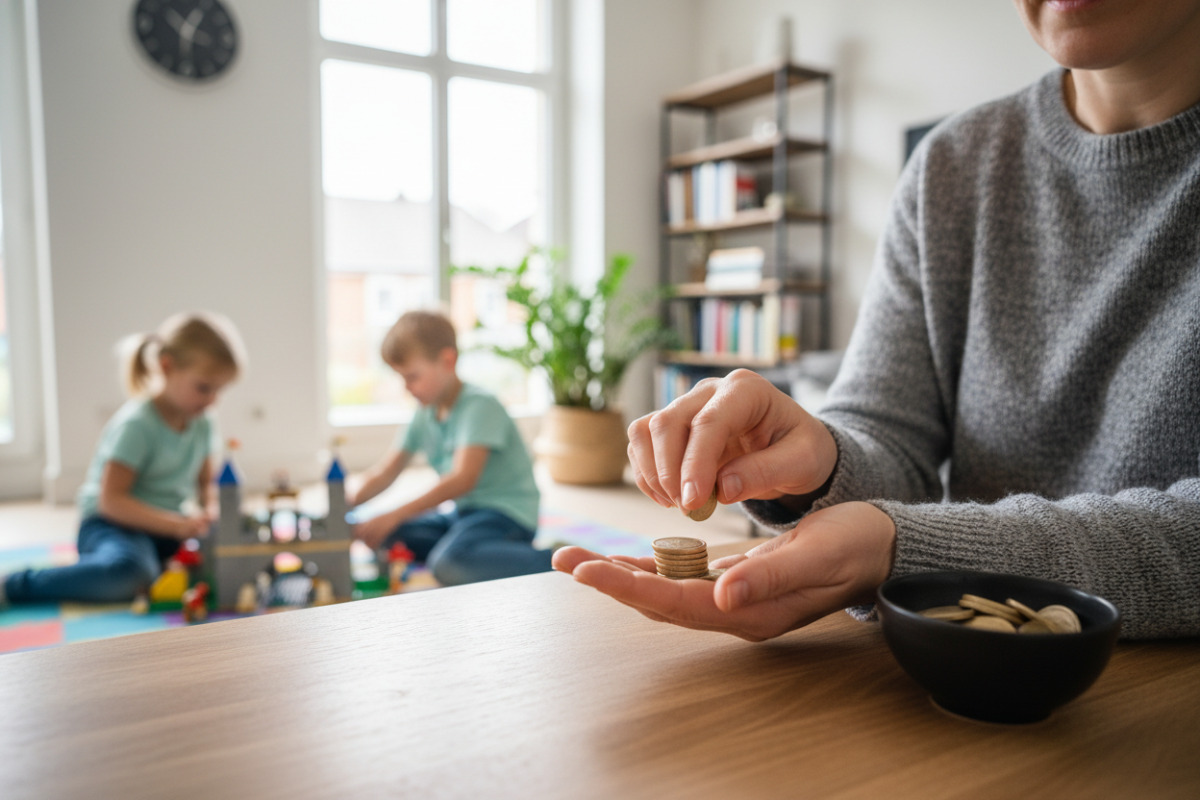 Abb. Schon Minuten mit Münzen reichen für kleine, wirksame Übung.