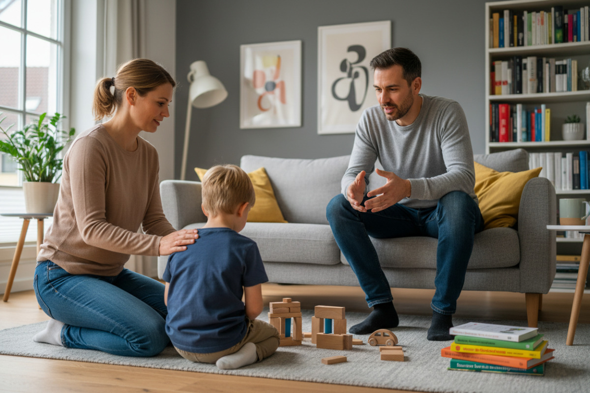Abb. Wenn Erwachsene erst zuhören, wird aus Anspannung oft wieder ein gemeinsamer Anfang.