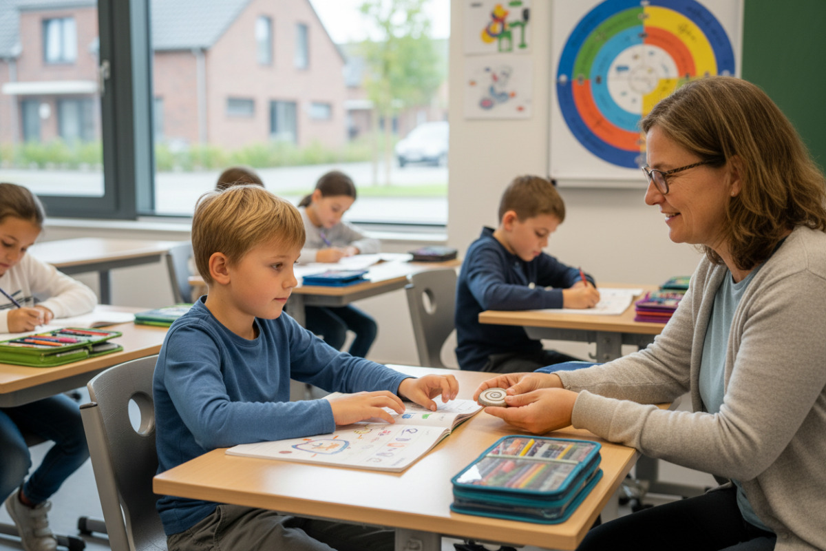 Abb. Kleine innere Sätze können Kindern helfen, ruhiger zu bleiben und dranzubleiben.